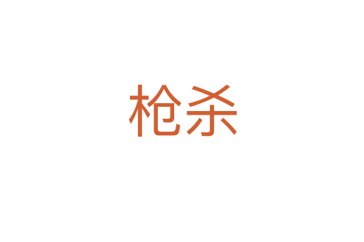 枪   