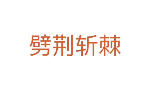 劈荆   棘